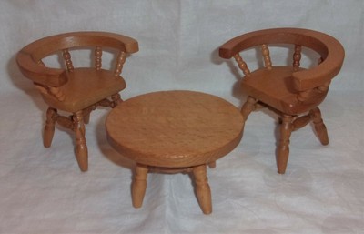 vintage wooden doll furniture